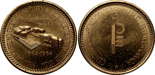 Charlottetown 1864-1964 Brass Token