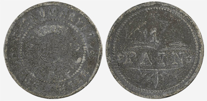 E. Caumartin - Boulanger - St. Denis - 1205 - 1 pain - Plomb
