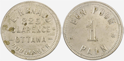 E. Renaud (Jr.) - Ottawa - Boulanger - 1 pain - Argent