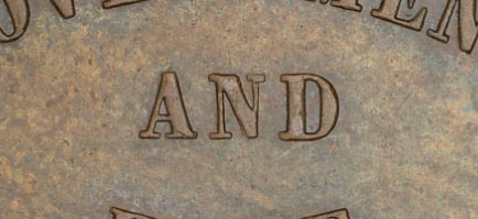 George Davies - 1/2 penny 1857 - Gros AND