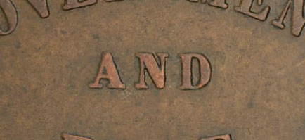 George Davies - 1/2 penny 1857 - Petit AND