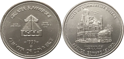 Greater Summerside Chamber of Commerce City of Summerside 1995 Token