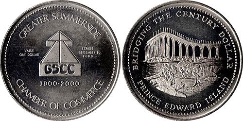 Greater Summerside Chamber of Commerce CBridging the Century Dollar 2000 Token
