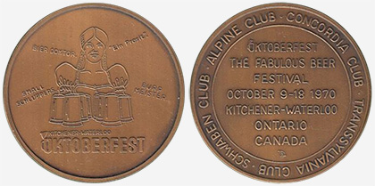 Kitchener/Waterloo - Oktoberfest 1970 - Bronze