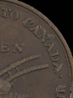 Lesslie & Sons - 1/2 penny 1824 - Par-dessus A