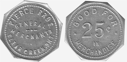 Pierce Bros. - Clear Creek - 25 cents