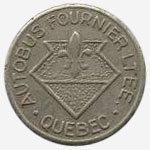 Token Bus - Autobus Fournier - Quebec - 17 mm - Grey