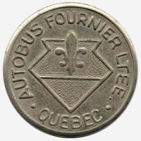 Token Bus - Autobus Fournier - Quebec - 22 mm - Grey