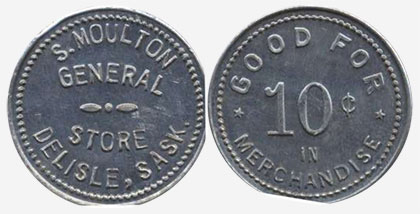 S. Moulton General Store - Saskatchewan - 10 cents - Delisle