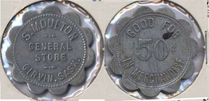 S. Moulton General Store - Saskatchewan - 50 cents - Girvin