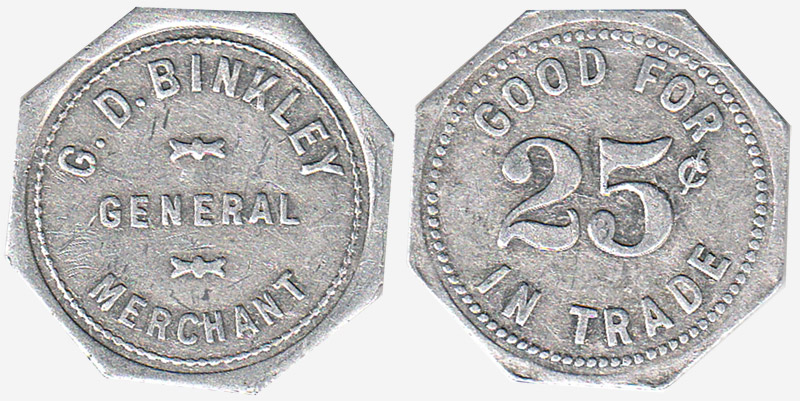 G.D. Binkley - General Merchant - 25 cents