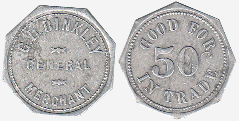 G.D. Binkley - General Merchant - 50 cents