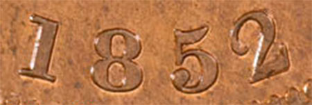 Bank of Upper Canada - 1 penny 1852 - Narrow 2