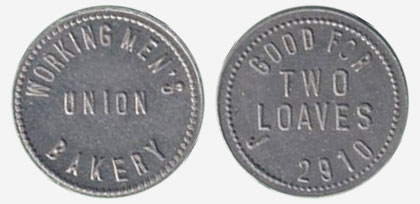 Workingmen's Union Bakery - Winnipeg - 2 loaves - Aluminium