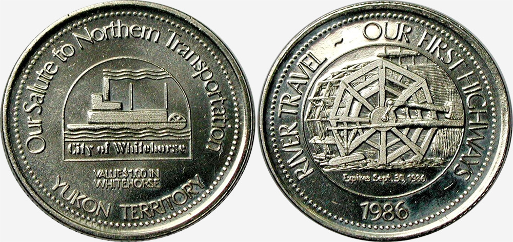 Whitehorse - Northen Transportation - Trade Dollar - 1986
