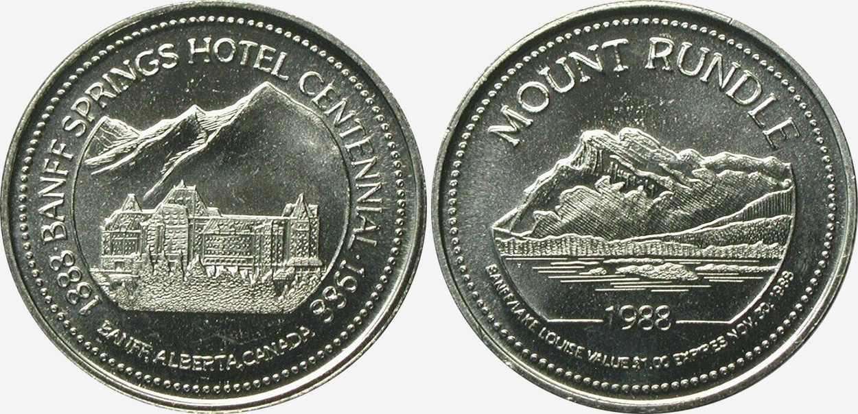 Banff / Lake Louise - Trade Dollar - 1988