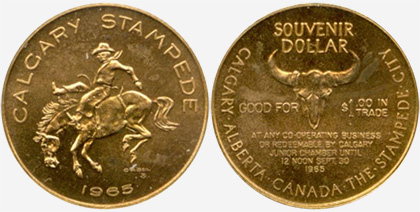 Calgary - Calgary Stampede - 1965 - Souvenir dollar