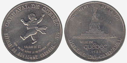 Québec - Carnaval de Québec - 1983 - Monument de la Foi