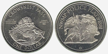 Crowsnest Pass - Trade Dollar - 1981 - Coleman