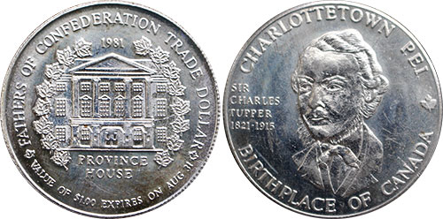 CharlottetownSir Charles Tupper 1821-1915 Token