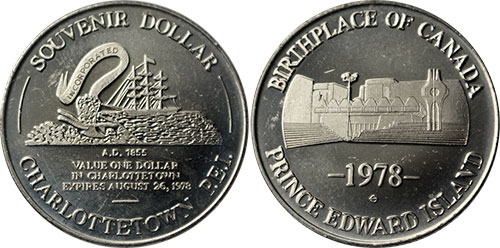 Charlottetown - Souvenir Dollar 1978 Token