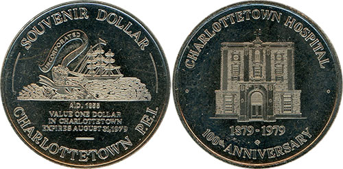 Charlottetown - Souvenir Dollar 1979 Token