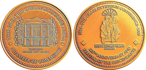 Charlottetown - Trade Five-Dollar Antiqued Bronze Token