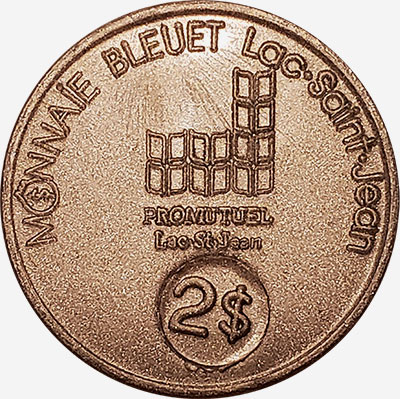 Lac-St-Jean - Monnaie Bleuet - 2 dollars