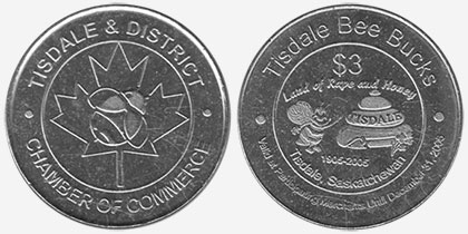 Tisdale & District - Tisdale Bee Bucks - 1905-2005 - Chamber of Commerce