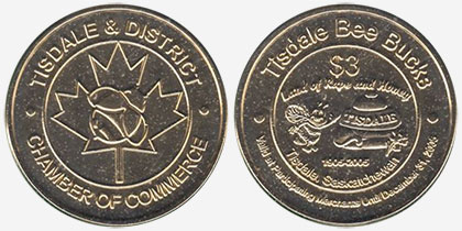 Tisdale & District - Tisdale Bee Bucks - 1905-2005 - Chamber of Commerce