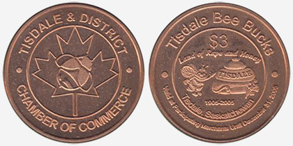 Tisdale & District - Tisdale Bee Bucks - 1905-2005 - Chamber of Commerce