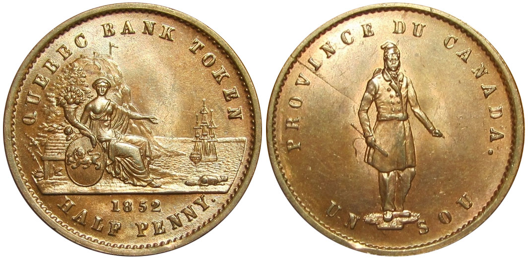 1/2 penny 1852