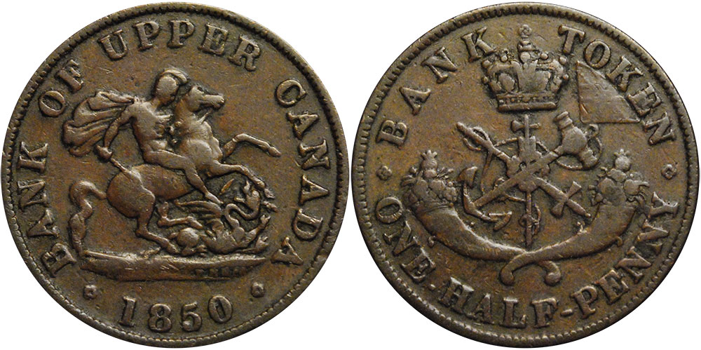 G-4 - 1/2 penny 1850