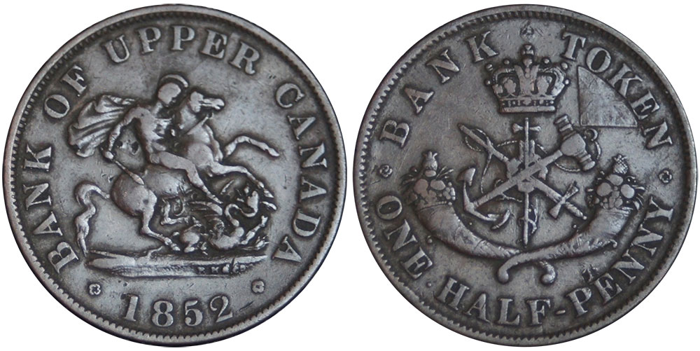 VG-8 - 1/2 penny 1852