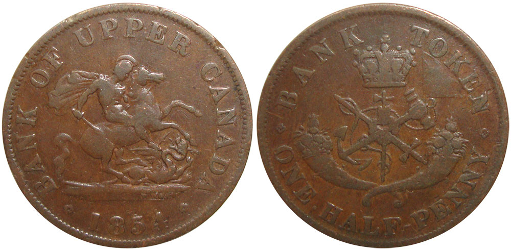 G-4 - 1/2 penny 1854