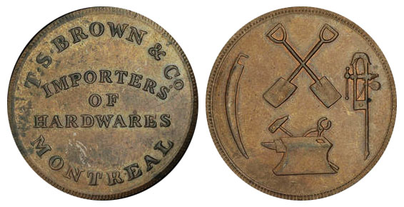 T.S. Brown & Company - 1/2 penny 1837