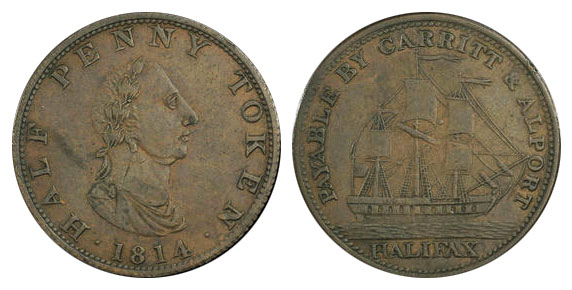 Carritt & Alport - 1/2 penny 1814 - Halifax