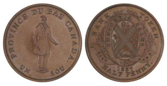1/2 penny 1837