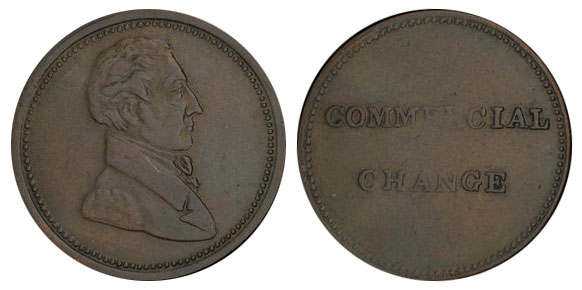 Commercial Change - 1/2 penny 1830