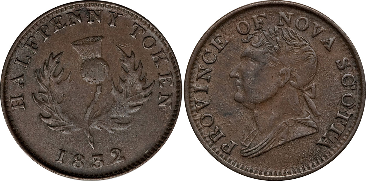 Counterfeit - 1/2 penny 1832