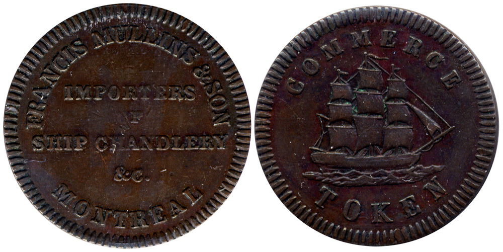 Francis Mullins & Son - 1/2 penny 1829
