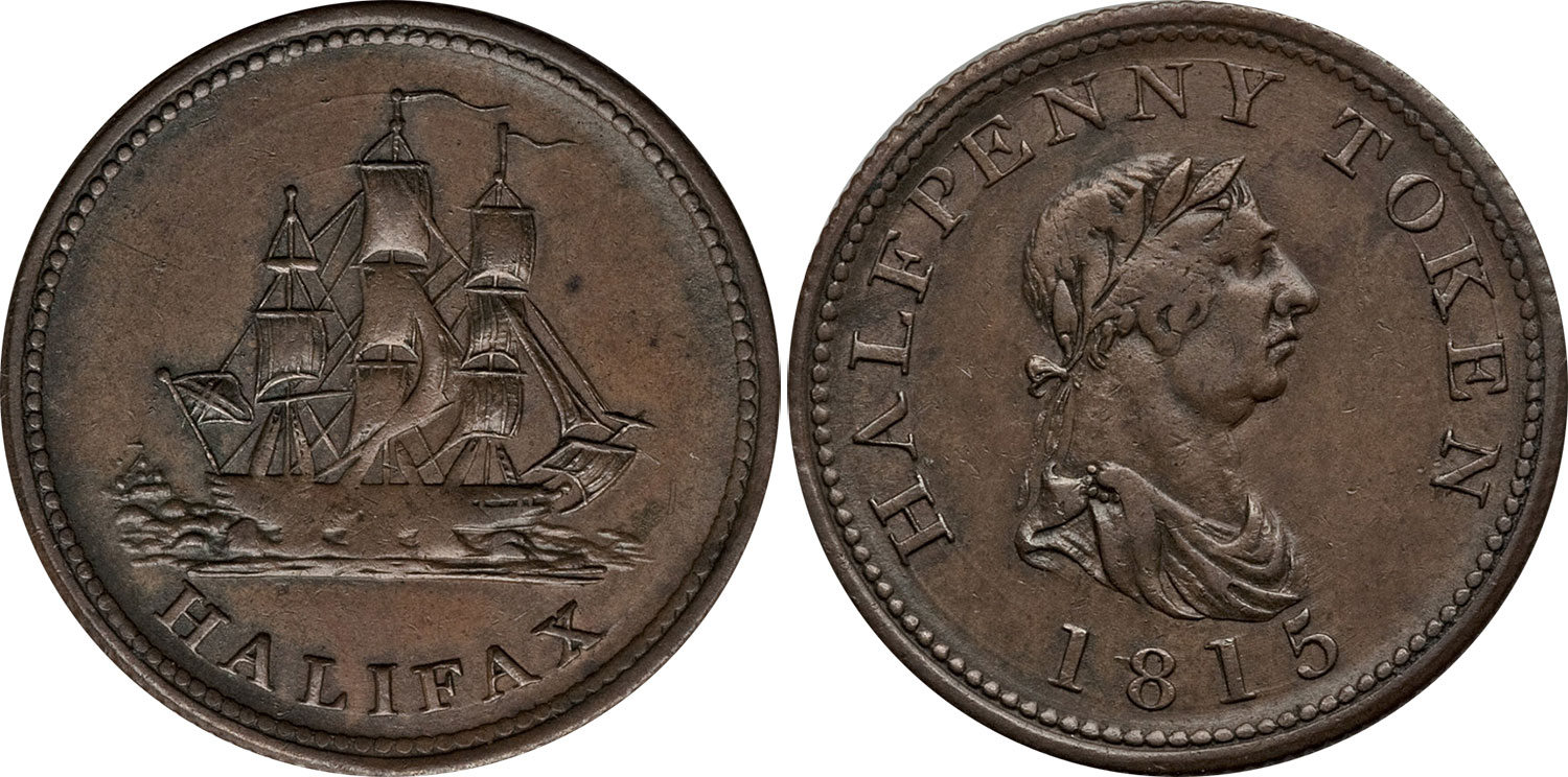 Halifax - 1/2 penny 1815