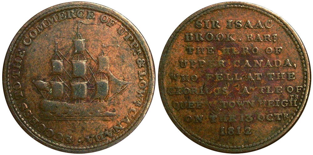 Sir Isaac Brook - 1/2 penny