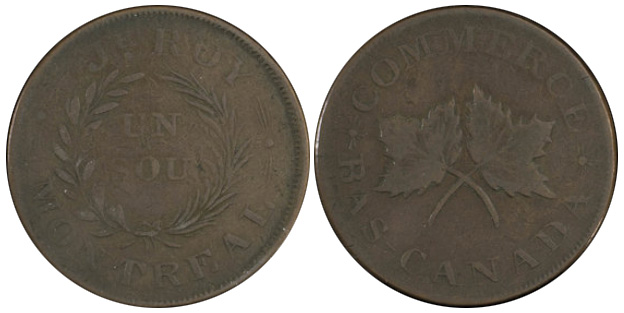 J.H. Roy - 1 sou 1838