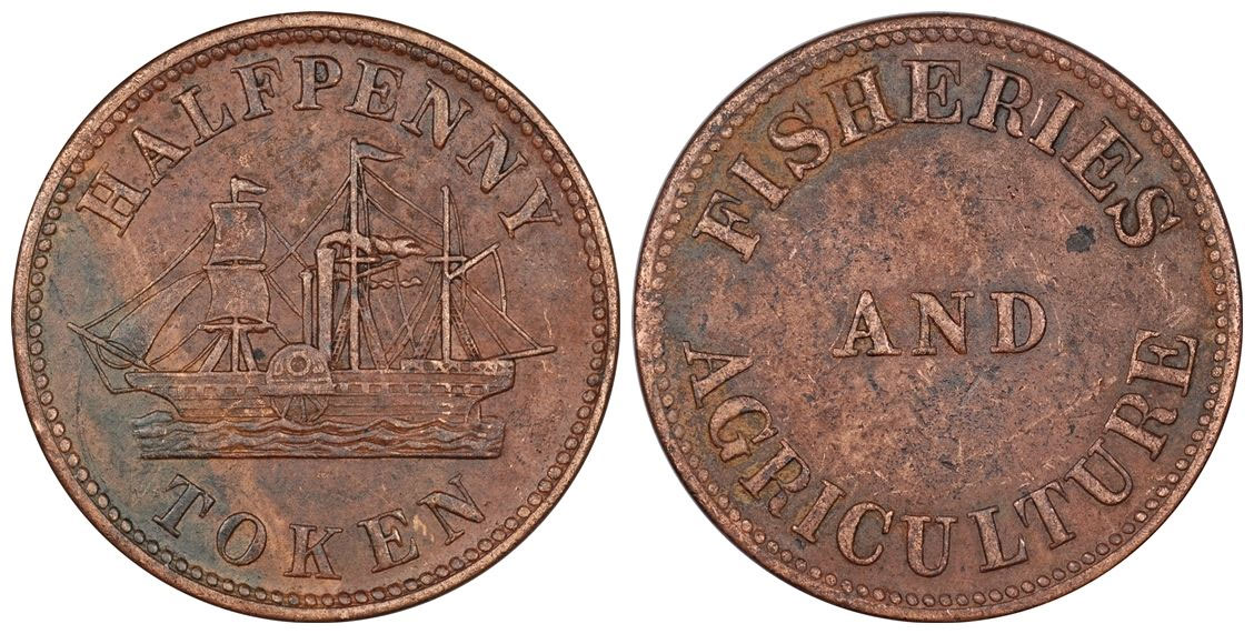 James Duncan & Co. - 1/2 penny 1858