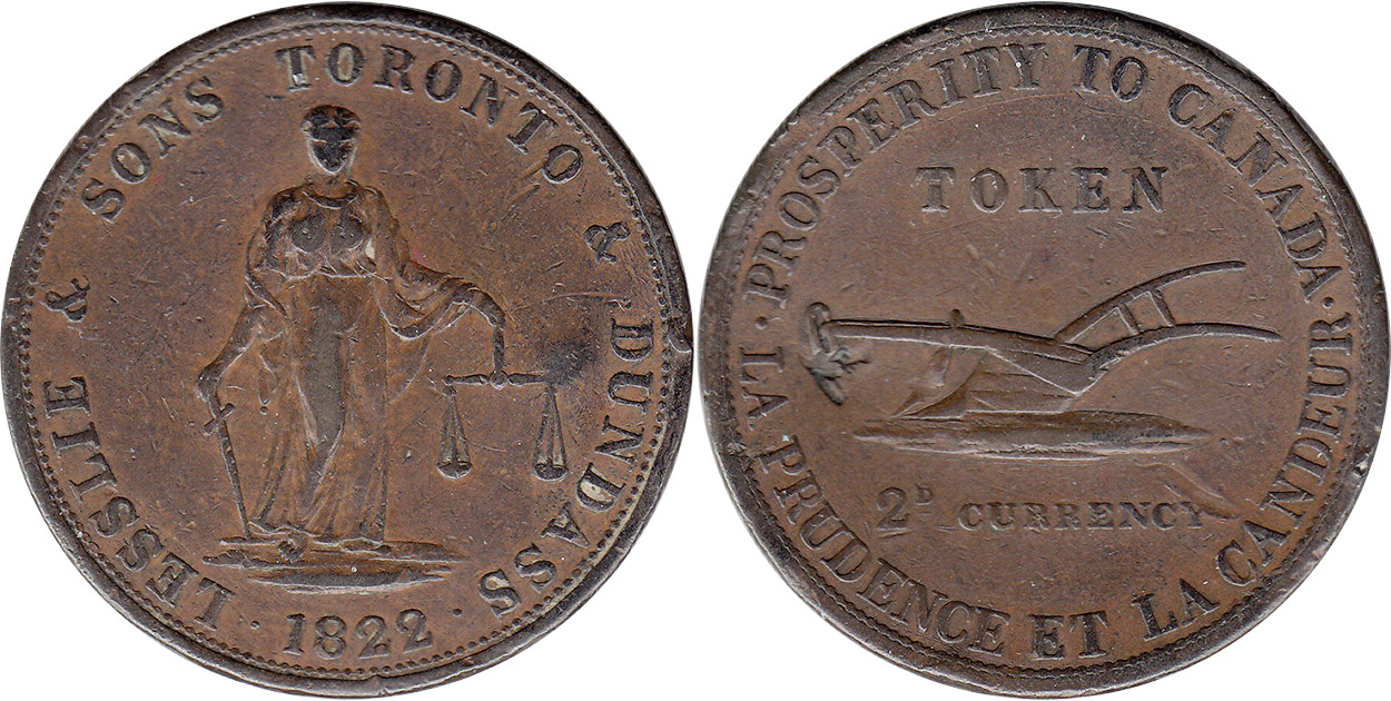 Lesslie & Sons - 2 pence 1822