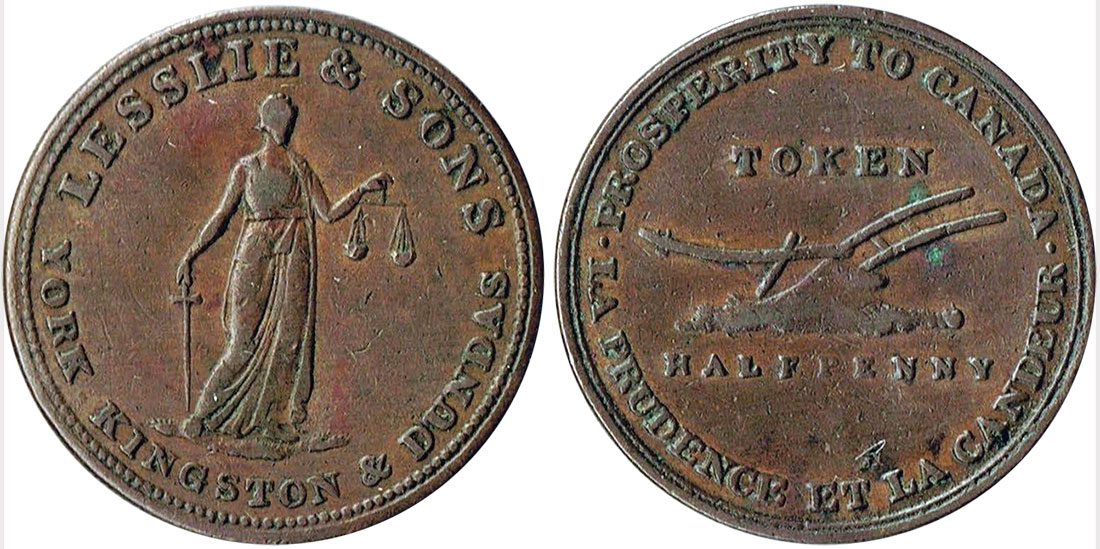 Lesslie & Sons - 1/2 penny 1824