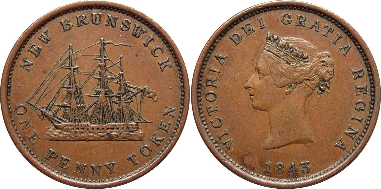 Provincial Government - 1 penny 1843