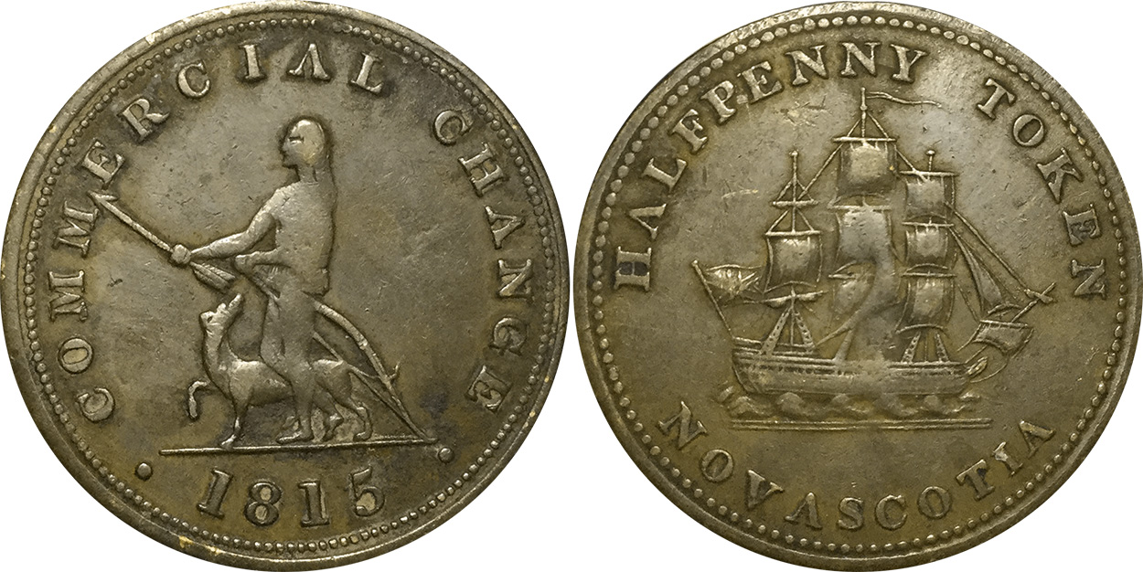 Commercial change - 1/2 penny 1815