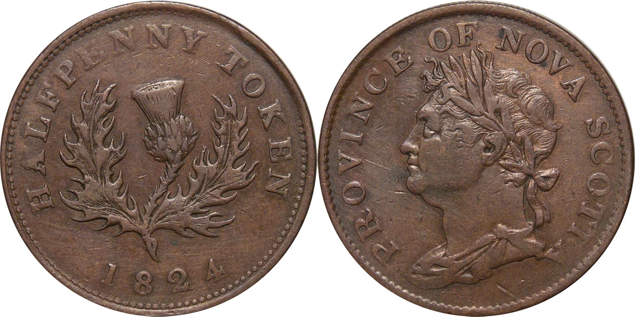 Nouvelle-Écosse - 1/2 penny 1824